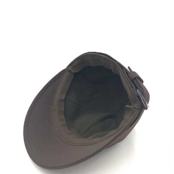 NWOT PRADA Brown Nylon Riding Cap Size M - Picture 7 of 11